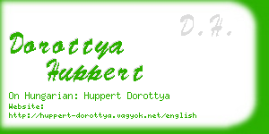 dorottya huppert business card
